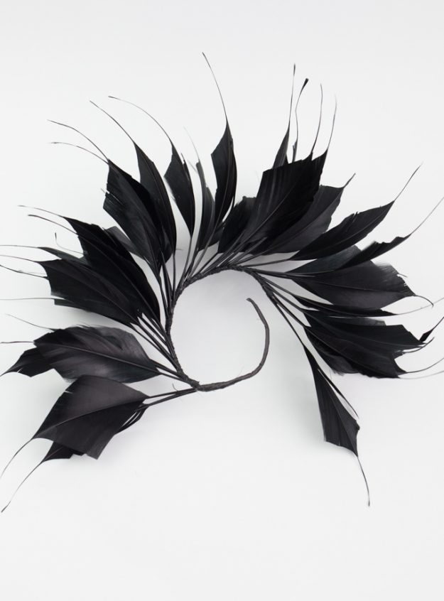 Large Feather Mount - Black - Decorate Your Own